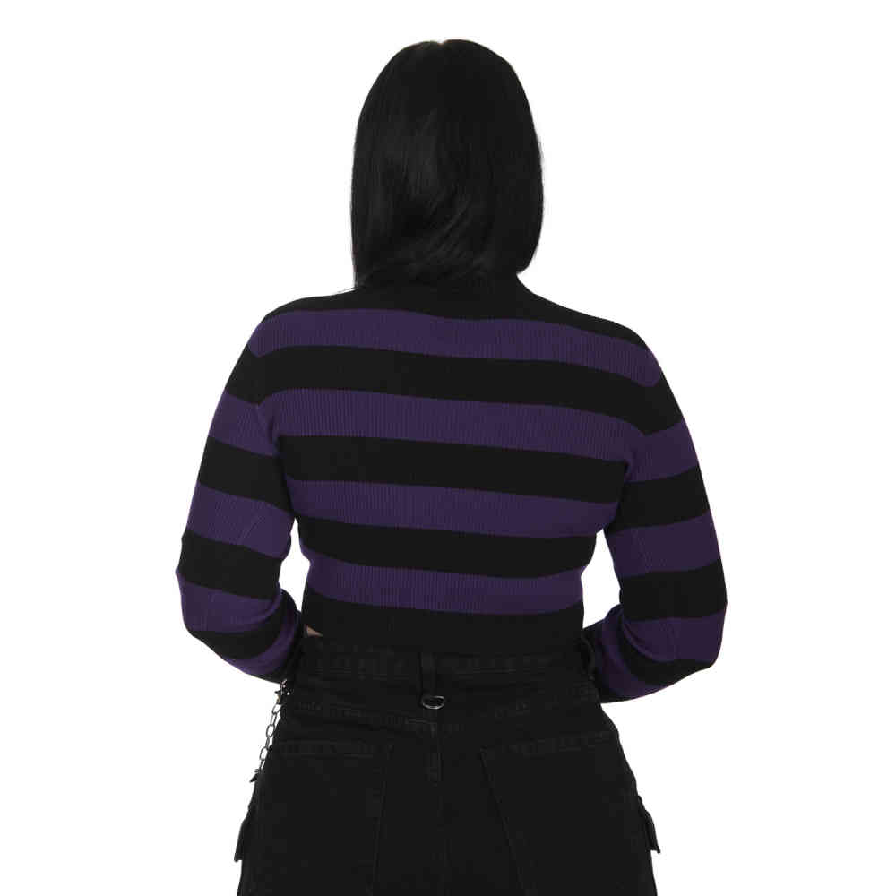 Banned - Crash Into Me Jumper - Purple/Black